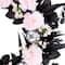 26" Pretty Morbid Pink Carnation Halloween Wreath